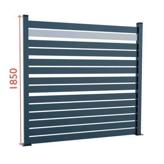 Modulárne Hliníkové oplotenie 1850mm TIA 100-A1S - detail 1 - detail 1