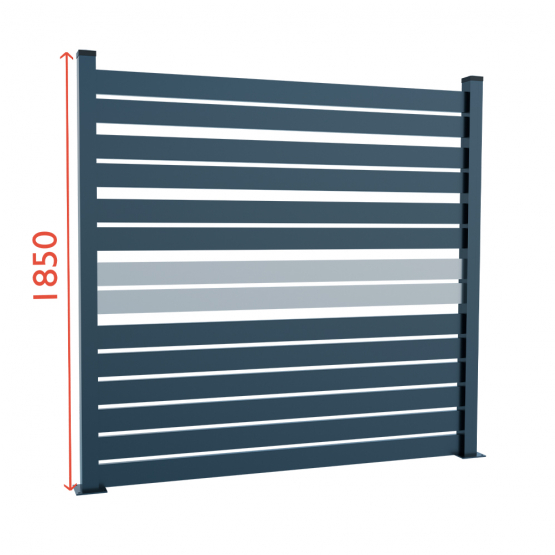 Modulárne Hliníkové oplotenie 1850mm TIA 100-A2S - detail 1 - detail 1