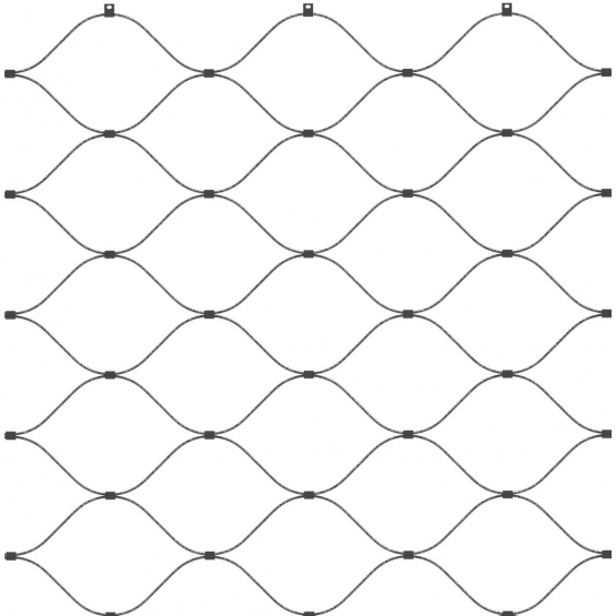 Lanková výplň - sieť - detail 4 - detail 4