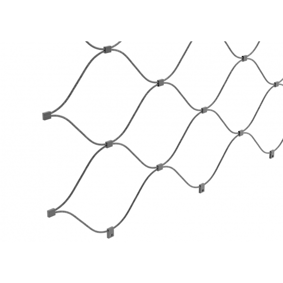 Lanková výplň - sieť - detail 1 - detail 1