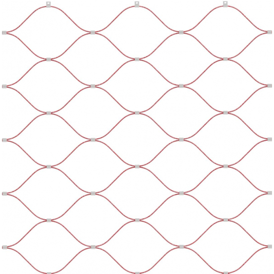 Lanková výplň - sieť - detail 2 - detail 2