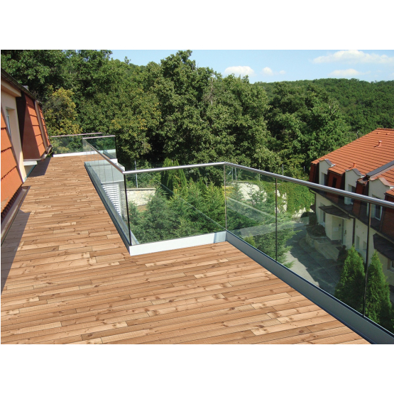 Číre, kalené lepené sklo VSG/ESG - detail 1 - detail 1