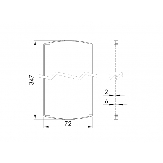 Záslepka pre profil AL/0011-ProXL-N-E pre schody - detail 1 - detail 1