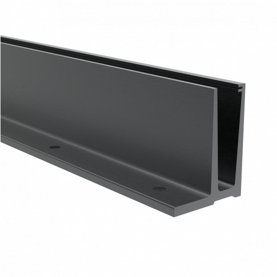 Celosklenené zábradlie-profil-vrchné kotvenie - detail 1 - detail 1