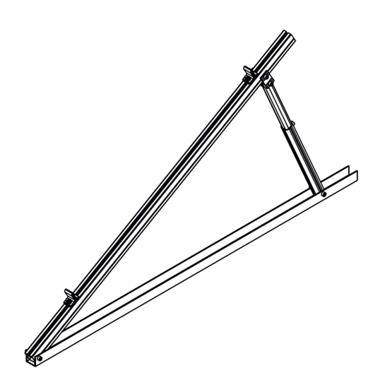 TMS 15°-30° nastaviteľný trojuholník. úchyt - set - detail 1 - detail 1