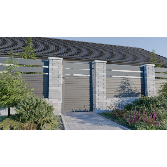 Rám pre jednokrídlovú bránku 1000x1500mm hliníkový - detail 2 - detail 2