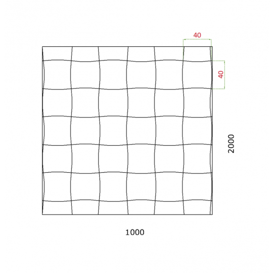 Dizajnový 3D plech, t1,2mm - Zn - detail 1 - detail 1