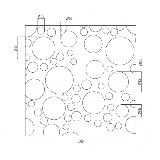 Dizajnový 3D plech, t1,2mm - Zn - detail 1 - detail 1