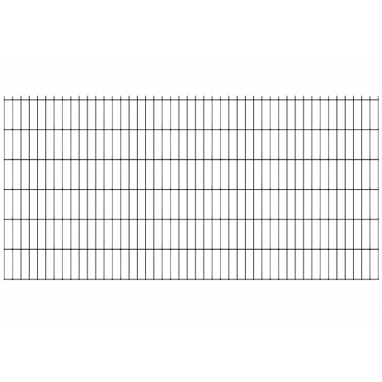 Zváraný plotový panel N2D 2500x1230mm D5/4/5mm čierna - detail 2 - detail 2