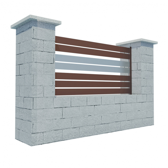 Modulárne Hliníkové oplotenie 925mm TIA 100-H2S - detail 1 - detail 1