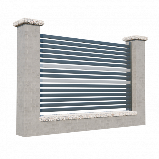 Modulárne Hliníkové oplotenie 1200mm SIA 50-A2S - detail 1 - detail 1