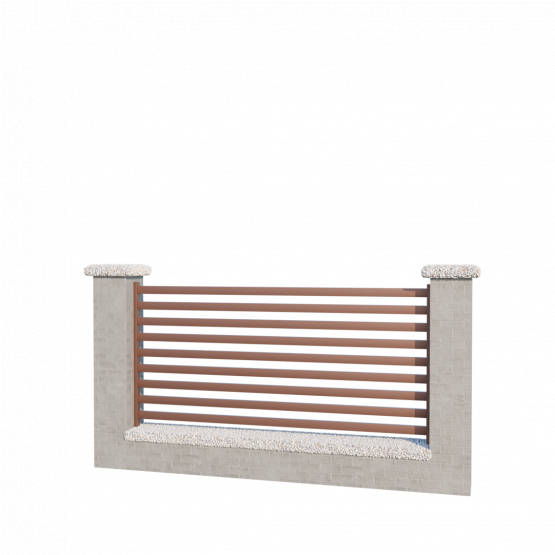 Modulárne Hliníkové oplotenie 925mm MIA 50-H - detail 1 - detail 1