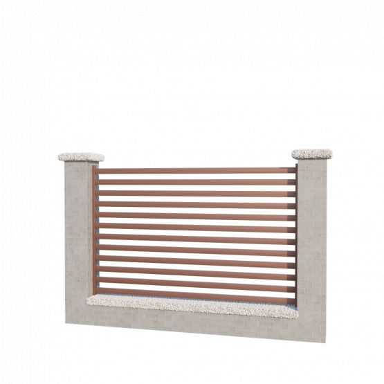 Modulárne Hliníkové oplotenie 1200mm MIA 50-H - detail 1 - detail 1