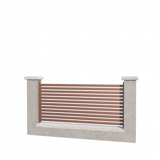 Modulárne Hliníkové oplotenie 925mm SIA 50-H - detail 1 - detail 1