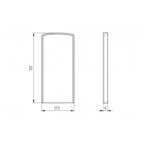 Záslepka pre profil AL/0004-ECO-6000-RAL 9005 - detail 1 - detail 1