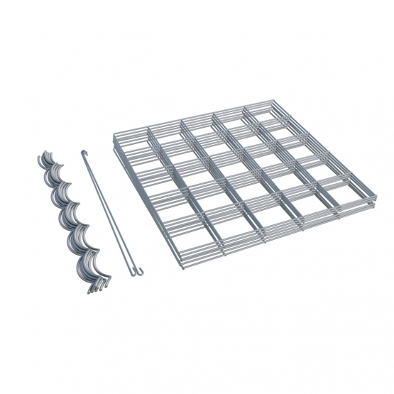 Gabiónový kôš 50x50x50cm oko 10x10cm koncový / samostatný - detail 1 - detail 1