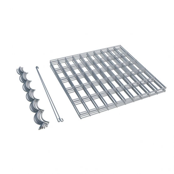 Gabiónový kôš 50x50x50cm oko 5x10cm priebežný - detail 1 - detail 1