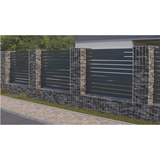 Gabiónový kôš 200x50x50cm oko 5x10cm priebežný - detail 3 - detail 3