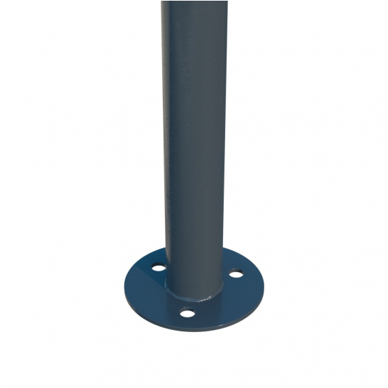 Stĺpik D48mm s pätkou ZnPVC 1600mm antracit - detail 1 - detail 1