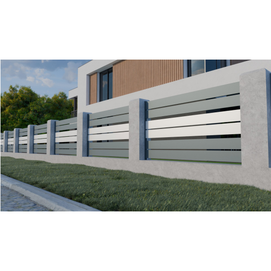 Hliníková lamela, profil 150x19,7x2000mm, antracit - detail 1 - detail 1