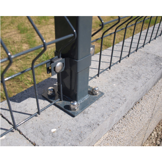 Stĺpik 60x40mm s pätkou ZnPVC 1400mm antracit - detail 3 - detail 3