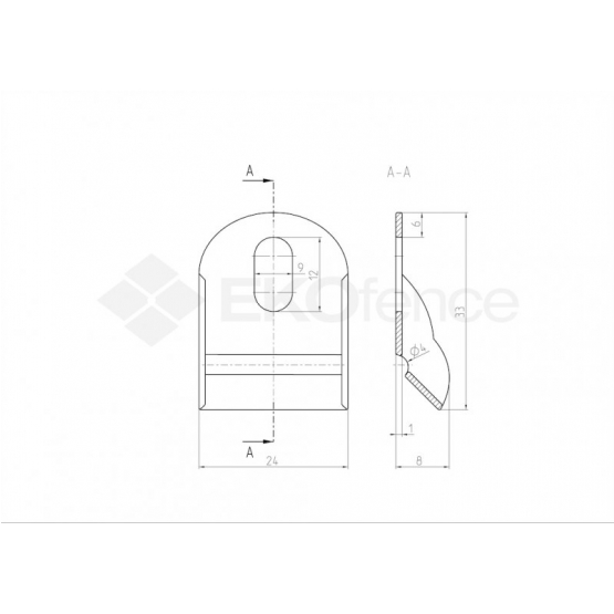 Očko na prichytenie napináku Zn 10ks - detail 1 - detail 1