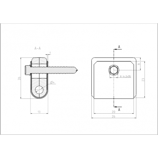 Univerzálna príchytka ZnPVC zelená - detail 1 - detail 1