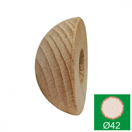 Ukončenie madla polguľové, DUB - detail 1 - detail 1