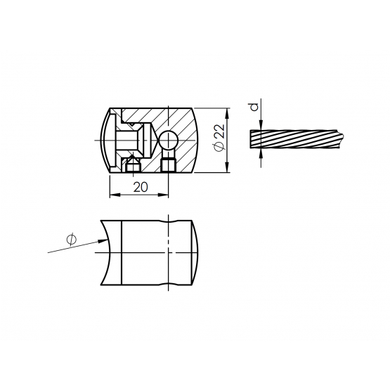 Lanko - úchytka - detail 2 - detail 2