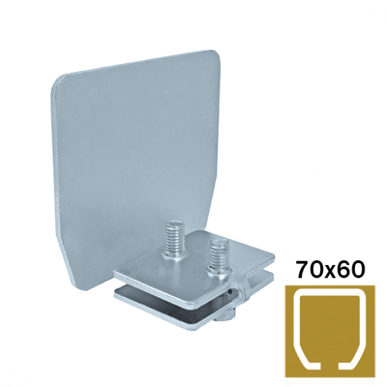Krytka profilu Zn, profile 70x60mm - detail 1 - detail 1
