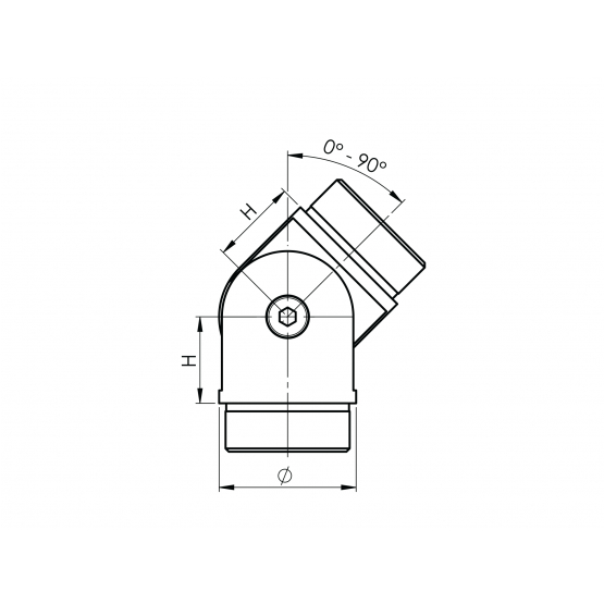 Prechod madla nastaviteľný - detail 2 - detail 2