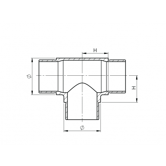 Prechod madla na stlpik - priamy - detail 2 - detail 2