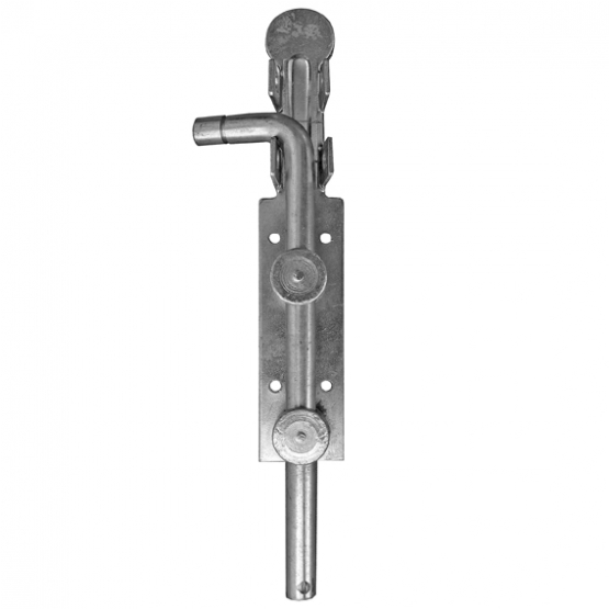 Zástrč brány -na zaistenie vis. zámkom L=160mm, Zn - detail 1 - detail 1
