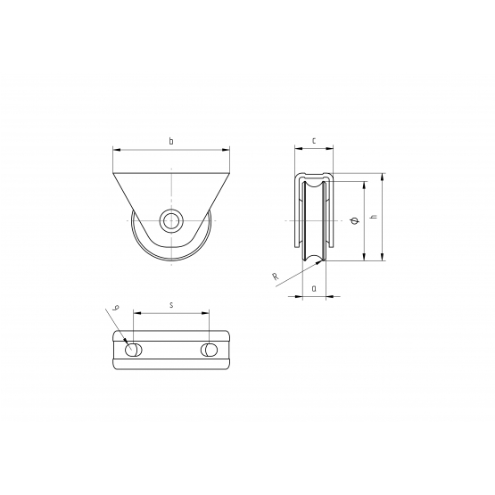 Kladka pojazdu-komplet - U, D100 - detail 2 - detail 2