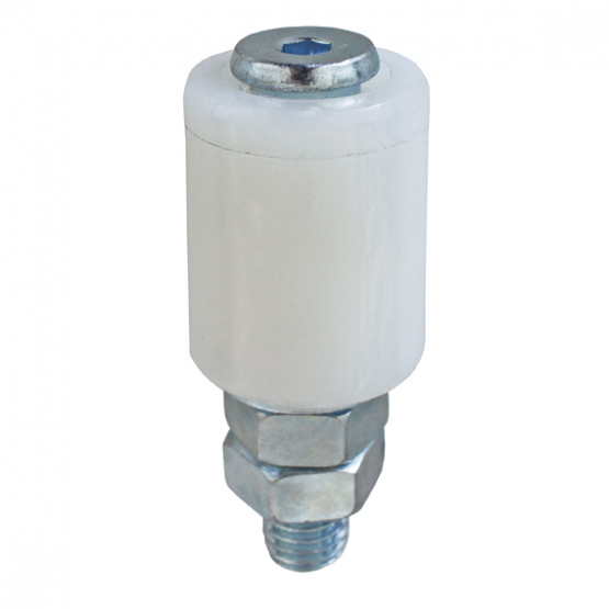 Koliesko-nylonové Zn, D30mm, white - detail 1 - detail 1