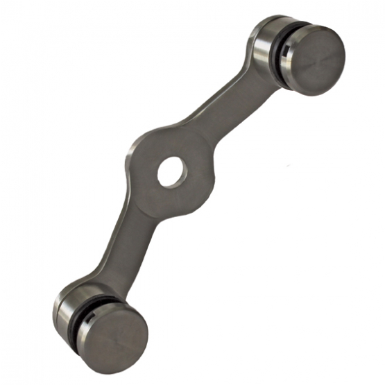 Zasklenie pevné - spider 02 AISI304, 2xD30mm/180°/ - detail 1 - detail 1