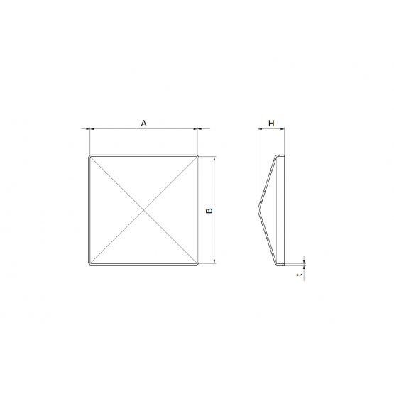 Krytka na stĺpik, JP 80x80mm - detail 3 - detail 3