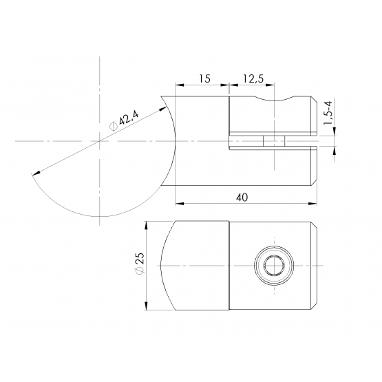 Držiak výplne - plechu - detail 2 - detail 2