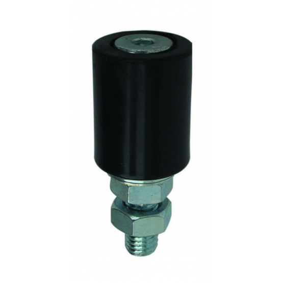 Koliesko-nylonové Zn, D30mm, M12, black - detail 1 - detail 1