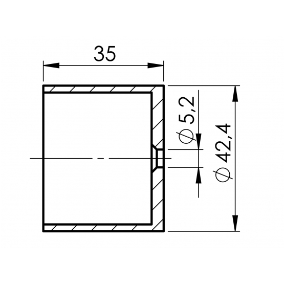 Prechod madla - spojka - drevo - detail 2 - detail 2