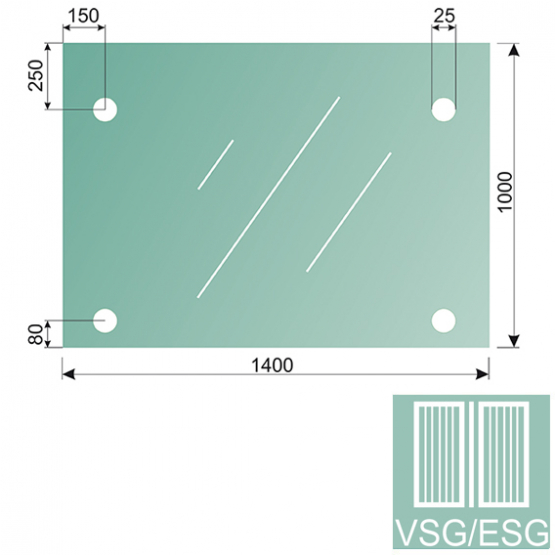 Sklo ku kovaniu GS/PR-R3-VSG/ESG - detail 1 - detail 1