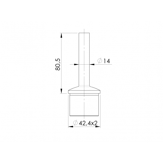 Držiak madla na stĺpik - detail 2 - detail 2