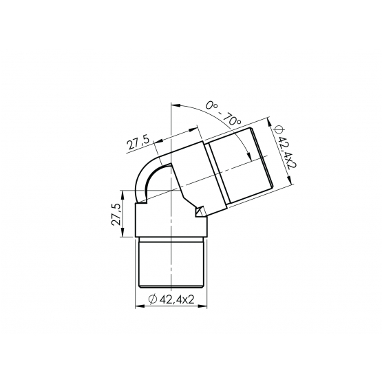 Prechod madla nastaviteľný - detail 2 - detail 2