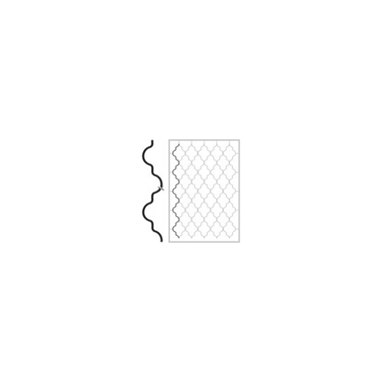 Mříže ohýbané profil-lom.vlnka 12x6,L2400mm