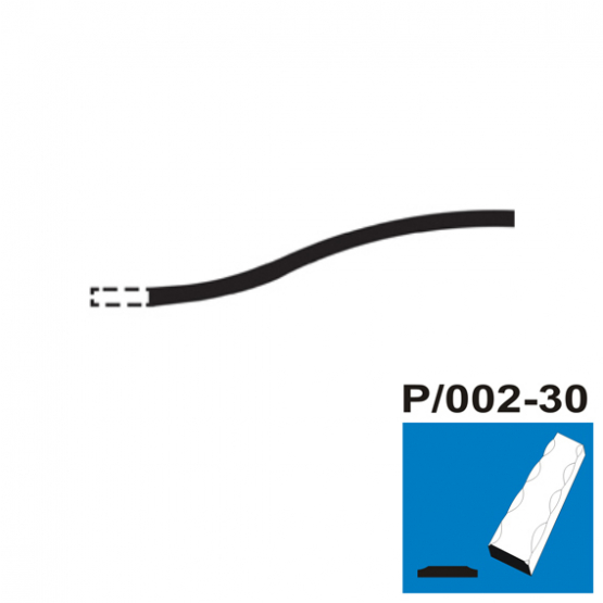 Část lomeného oblouku P/002-30x5, p250, L2200mm