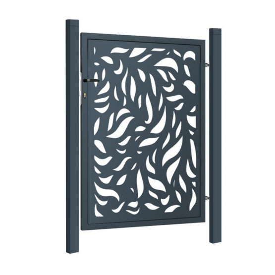 Designová branka FLORA 1kr. 1000x1200mm antracit