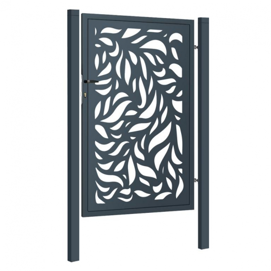 Designová branka FLORA 1kr. 1000x1500mm antracit