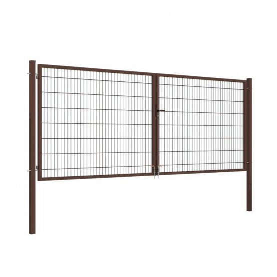 Brana 2Kr. 2D BOX ZnPVC  4000x1500mm, RAL8017 hnědá