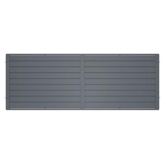 Brana 2kř. Ocelová SAN 4000x1500mm, Auto, Grafitová šedá