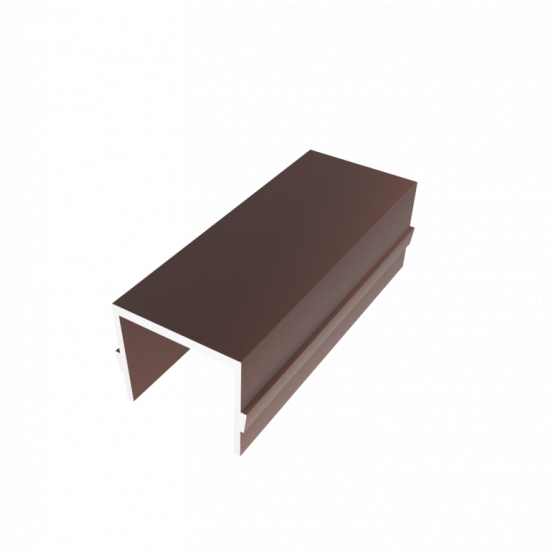 Hliníková distanční lišta 50mm, KLIK, hnědá